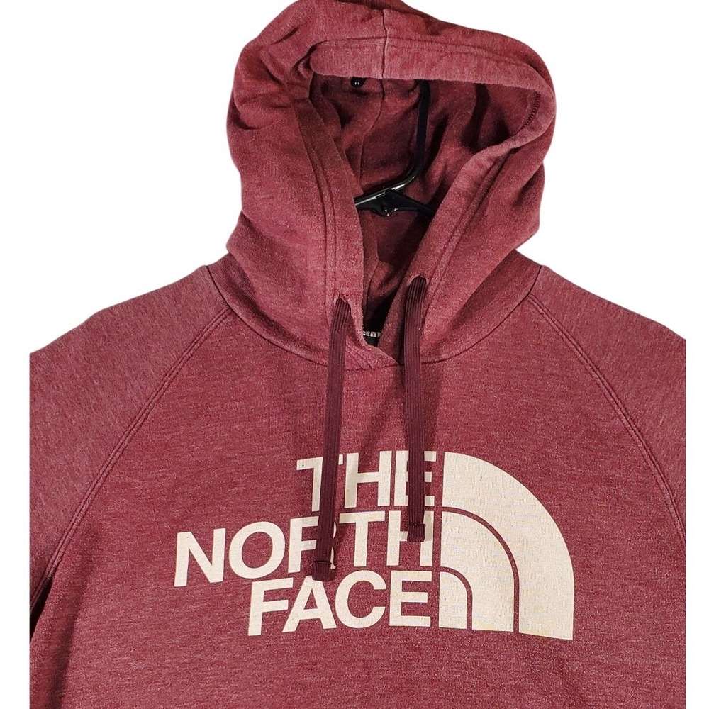 The‎ North Face Womens Hoodie Maroon Burgundy Half Dome Logo Pullover Medium
